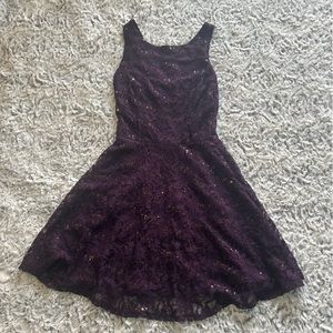 Speechless plum colored sleeveless sequin dress, Size 1